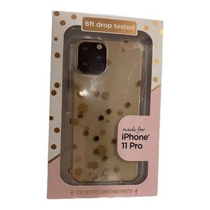 2 /$12 | fellowes | NIB Rose Gold Glitter Dot iPhone 11 Pro Case